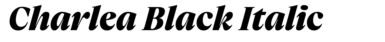 Charlea Black Italic